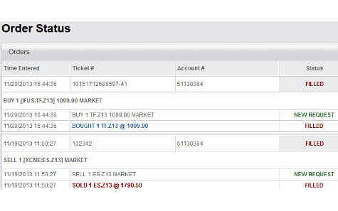 Generic trade futures options